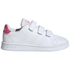 Adidas Advantage C børnesko hvide og lyserøde EF0221