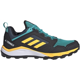 Adidas Terrex Agravic Tr sorte og turkise FV2418 herresko grøn gul