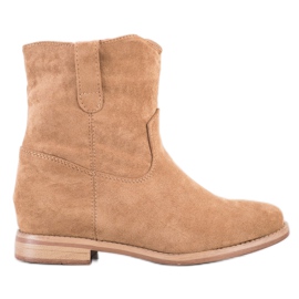 Seastar Varme cowboystøvler på kilen beige