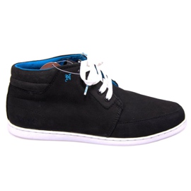 Høje læder mellemsorte sneakers hvid