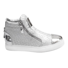 High-top sneakers Q55 sølv