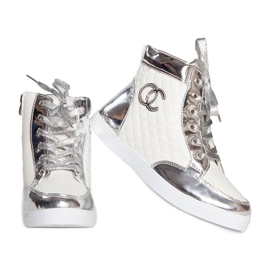 High-top sneakers R17 Hvid sølv