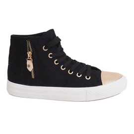 High Slider Hit Sneakers Sneakers H-11 Sort hvid