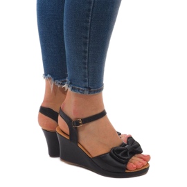 Wedge Sandaler WF-61 Sort
