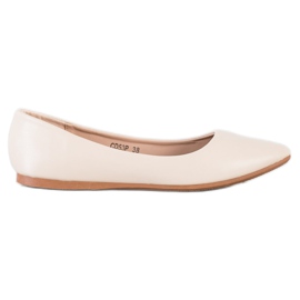 Seastar Beige Eco Læder Ballerinas