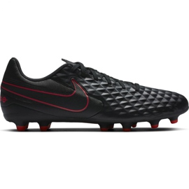 Nike Tiempo Legend 8 Club FG / MG M AT6107 060 fodboldsko sort, rød, sort / sølvfarvet sort