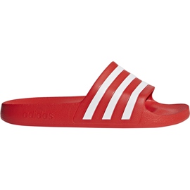Adidas Adilette Aqua røde hjemmesko F35540 hvid