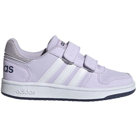Adidas Hoops 2.0 Cmf lys lilla børnesko EG3771 violet