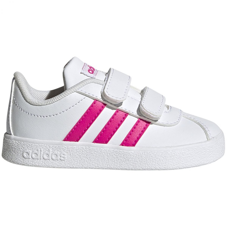 Adidas Vl Court 2.0 Cmf Jr EG3890 sko hvid lyserød