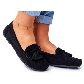 EVE Dame Loafers Suede 20PB35-2003 Sort Donna Mia
