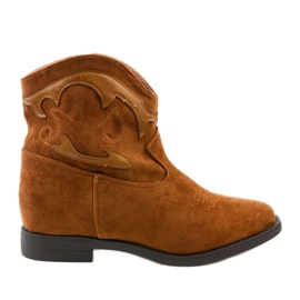 Brune Fourmaney varme cowboystøvler
