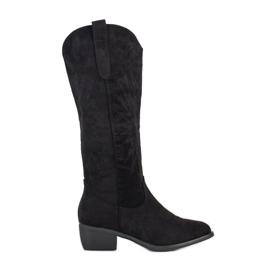 Bestelle Casual cowboy støvler sort