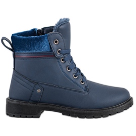 Sport Stilfulde Navy Blue Trappers marine blå