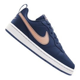Nike Court Borough Low 2 (GS) Jr BQ5448-401 sko beige marineblå