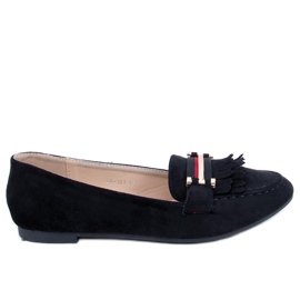 Sorte kvinders loafers 88-381 Sort