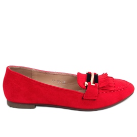Røde kvinders loafers 88-381 Rød