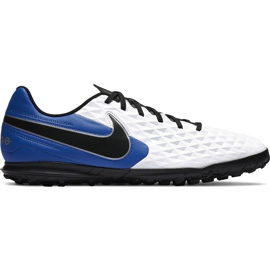 Nike Tiempo Legend 8 Club Tf AT6109 104 fodboldstøvler hvid, blå, sort hvid