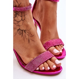 Damesandaler med høj hæl med Fuchsia Perfecto lyserød 2