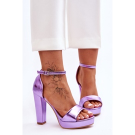 Lilla Mandy højhælede sandaler violet 1
