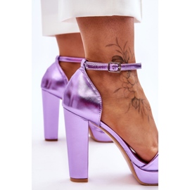 Lilla Mandy højhælede sandaler violet 6