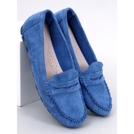 Anaya Blue ruskinds loafers til kvinder blå 5