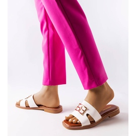 Sabrine hvide flip flops 2