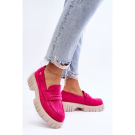 Slip-on sko i ruskind til kvinder Fuchsia Fiorell lyserød 9