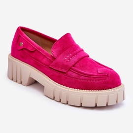 Slip-on sko i ruskind til kvinder Fuchsia Fiorell lyserød 4