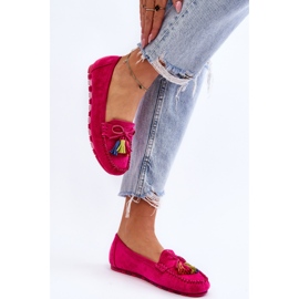 PS1 Ruskind Loafers med sløjfe og kvaster Fuchsia Dorine lyserød 6