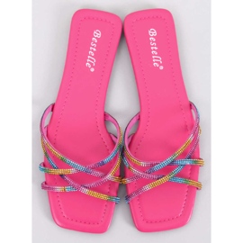 Rexha Fuchsia Rhinestone Hjemmesko lyserød 1