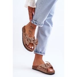 Corduroy Cork Hjemmesko Dark Beige Summertime 2