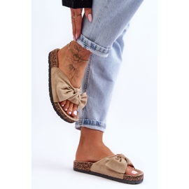 Wendy Light Beige Cork Sole Hjemmesko 2