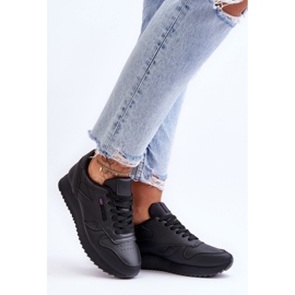PM1 Merida Black Lace-up Platform læder sportssko sort 1