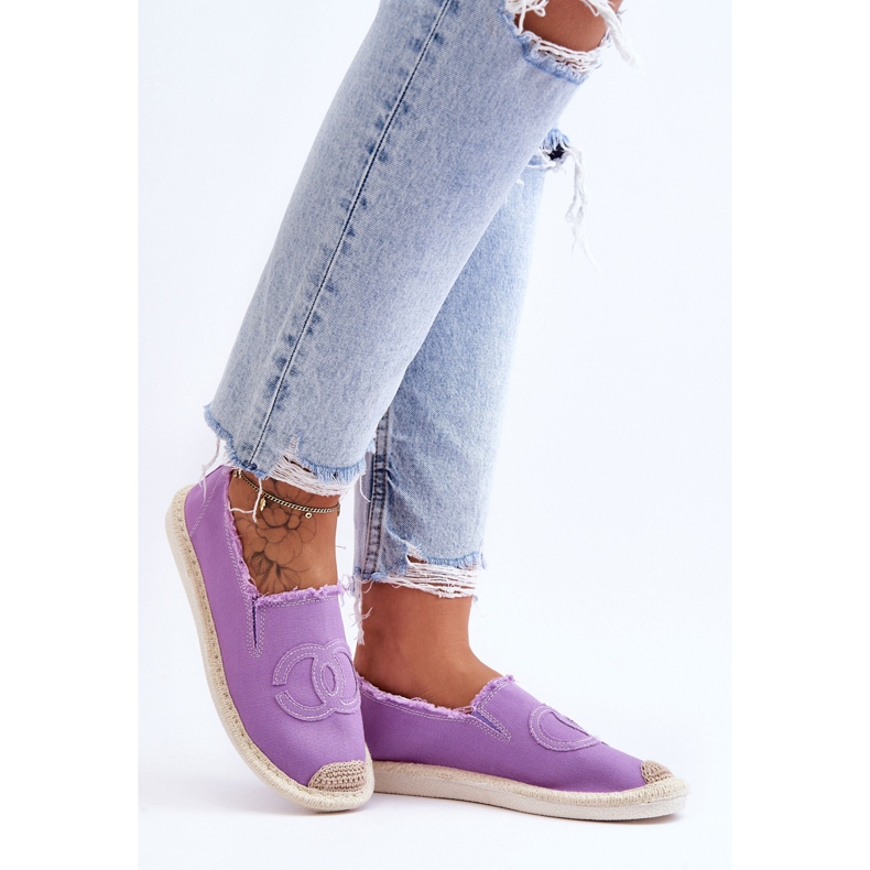 Klassiske espadriller til kvinder Violet Flaure lilla 1