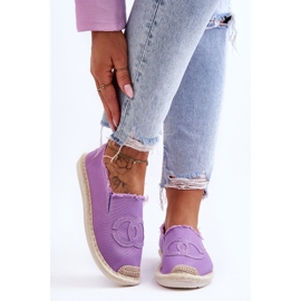 Klassiske espadriller til kvinder Violet Flaure lilla 2