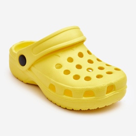WJ1 Børneskum Crocs Slides Gul Percy 1