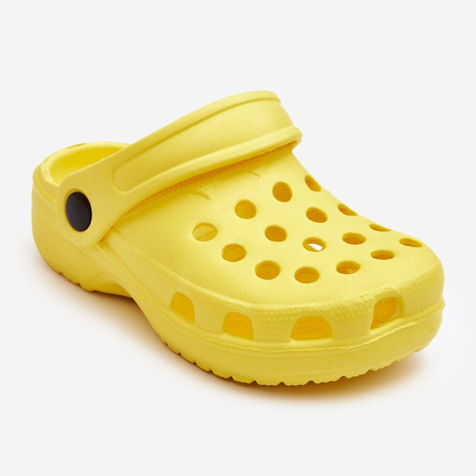 Børneskum Crocs Slides Gul Percy 1