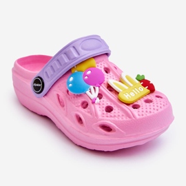 WJ1 Børneskum letvægts Crocs-sandaler Pink slik lyserød 1