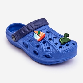 Børneskum letvægts Crocs Slides Blå slik 1