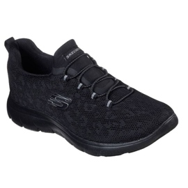 Skechers Summits Sko - Leopard Spot W 149037 Bbk sort 1