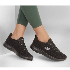 Skechers Summits Sko - Leopard Spot W 149037 Bbk sort 2
