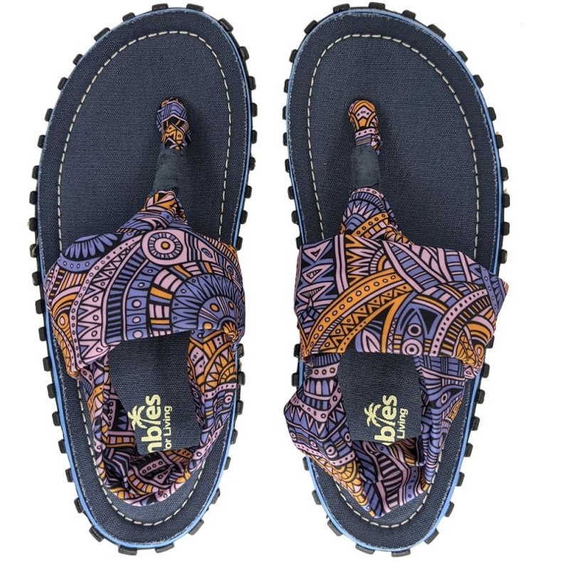 Gumbies Slingback Flip Flops W G-SB-WN-AZTEC flerfarvet 1