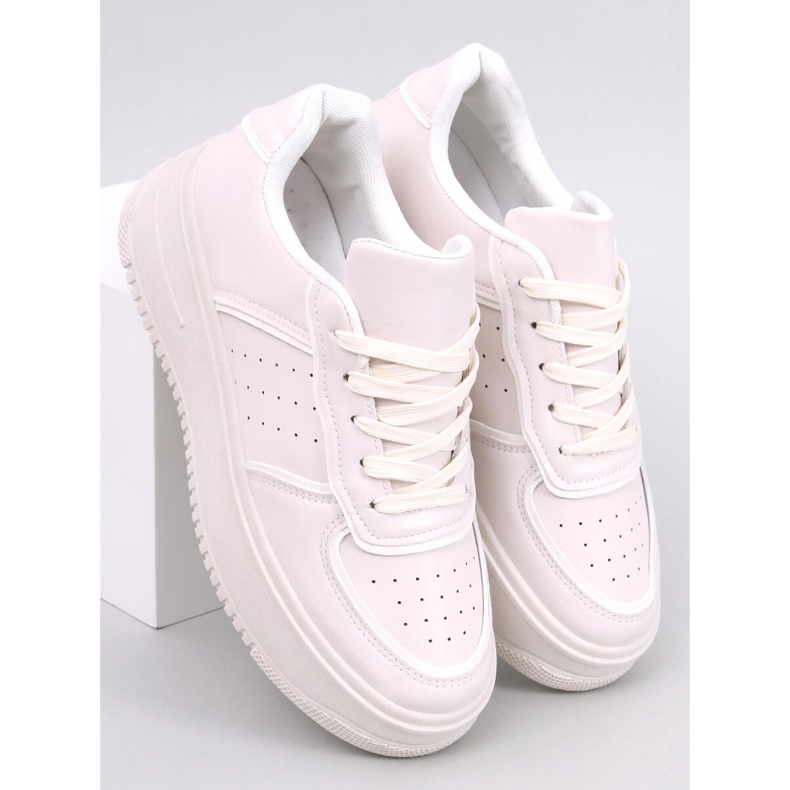 Secada Beige højsålede sneakers 1