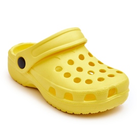 WJ1 Børneskum Crocs Slides Gul Percy 4
