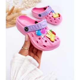 WJ1 Børneskum letvægts Crocs-sandaler Pink slik lyserød 3