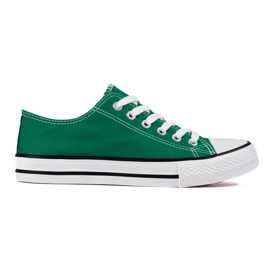 Klassiske grønne Shelovet sneakers til kvinder 1
