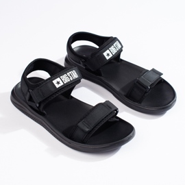 Big Star HH174842 sorte sandaler til mænd 1