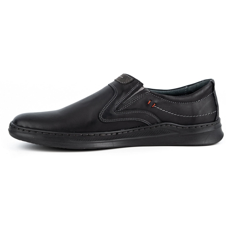 Olivier Herre afslappet slip-on sko 284GT, sort 1