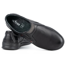 Olivier Herre afslappet slip-on sko 284GT, sort 3