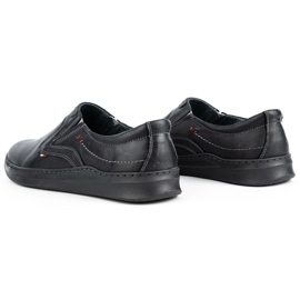 Olivier Herre afslappet slip-on sko 284GT, sort 4